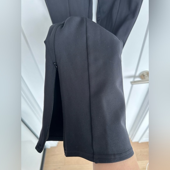 ALO Yoga High-Waist Zip It Flare Leggings Ankle Slit - Picture 5 of 9